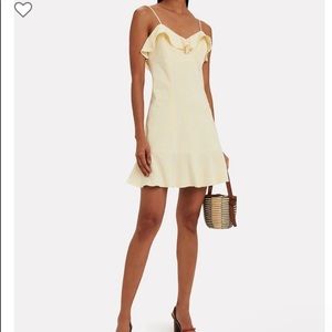 Intermix Sidney Yellow flounce dress